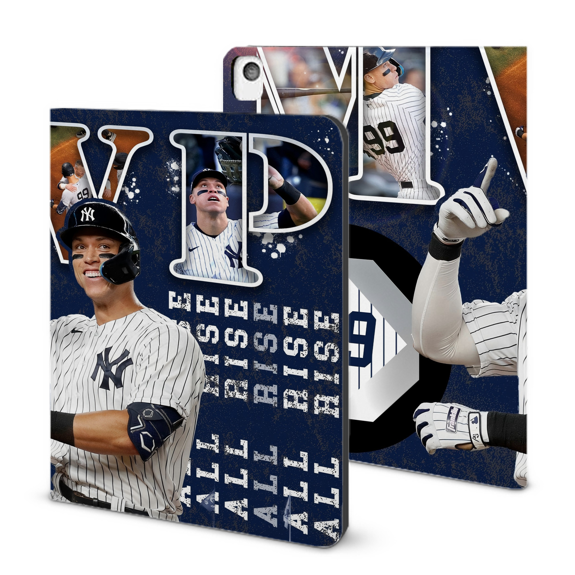 Aaron Judge MVP IPad Book-Style Case With Pencil Slot – Slim PU & TPU Cover – Full Protection, Precise Fit, Water & Scratch Resistant